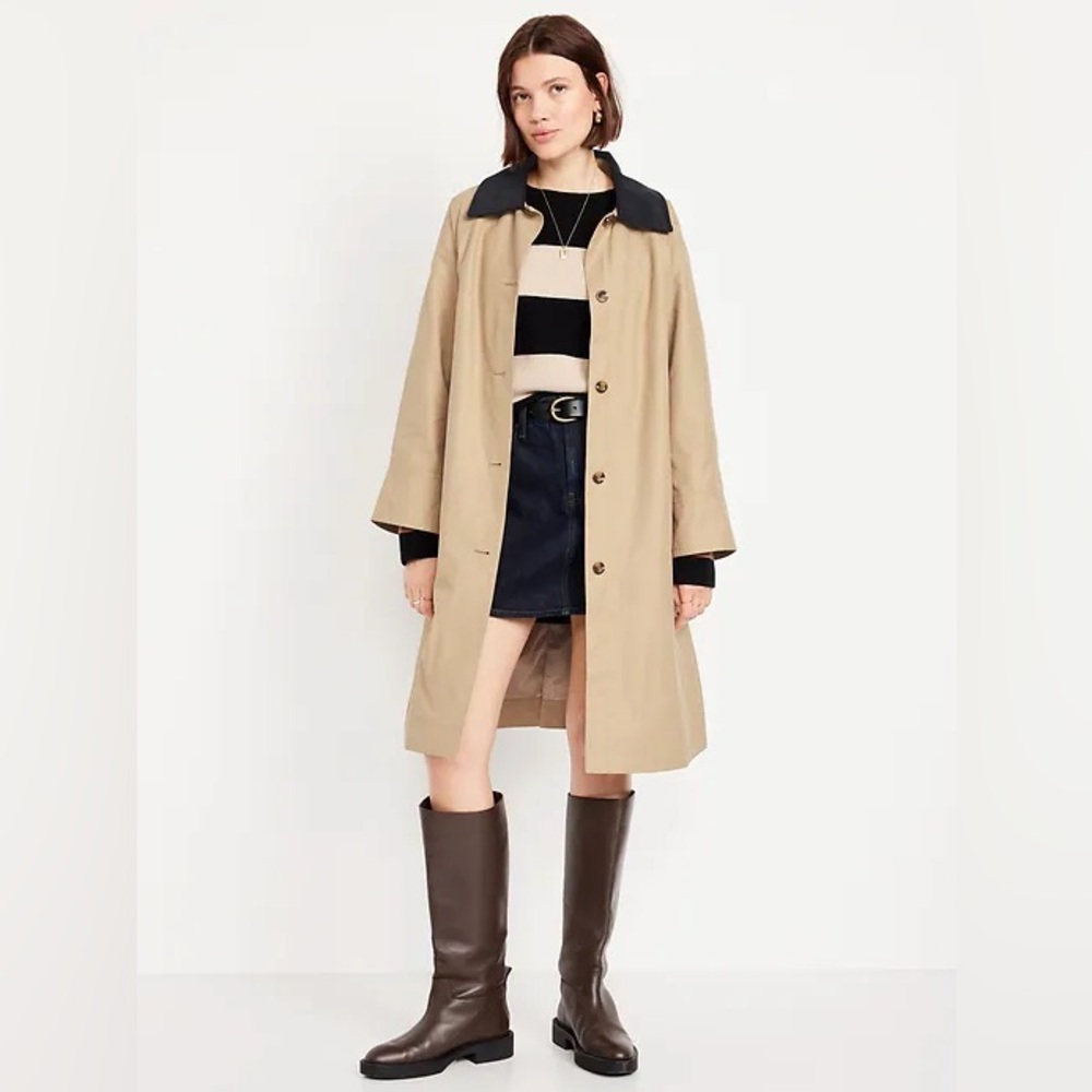 Old Navy Water-Resistant Long Barn Coat XS Petite